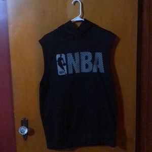 NBA Sleeveless Hoodie Black Men’s L